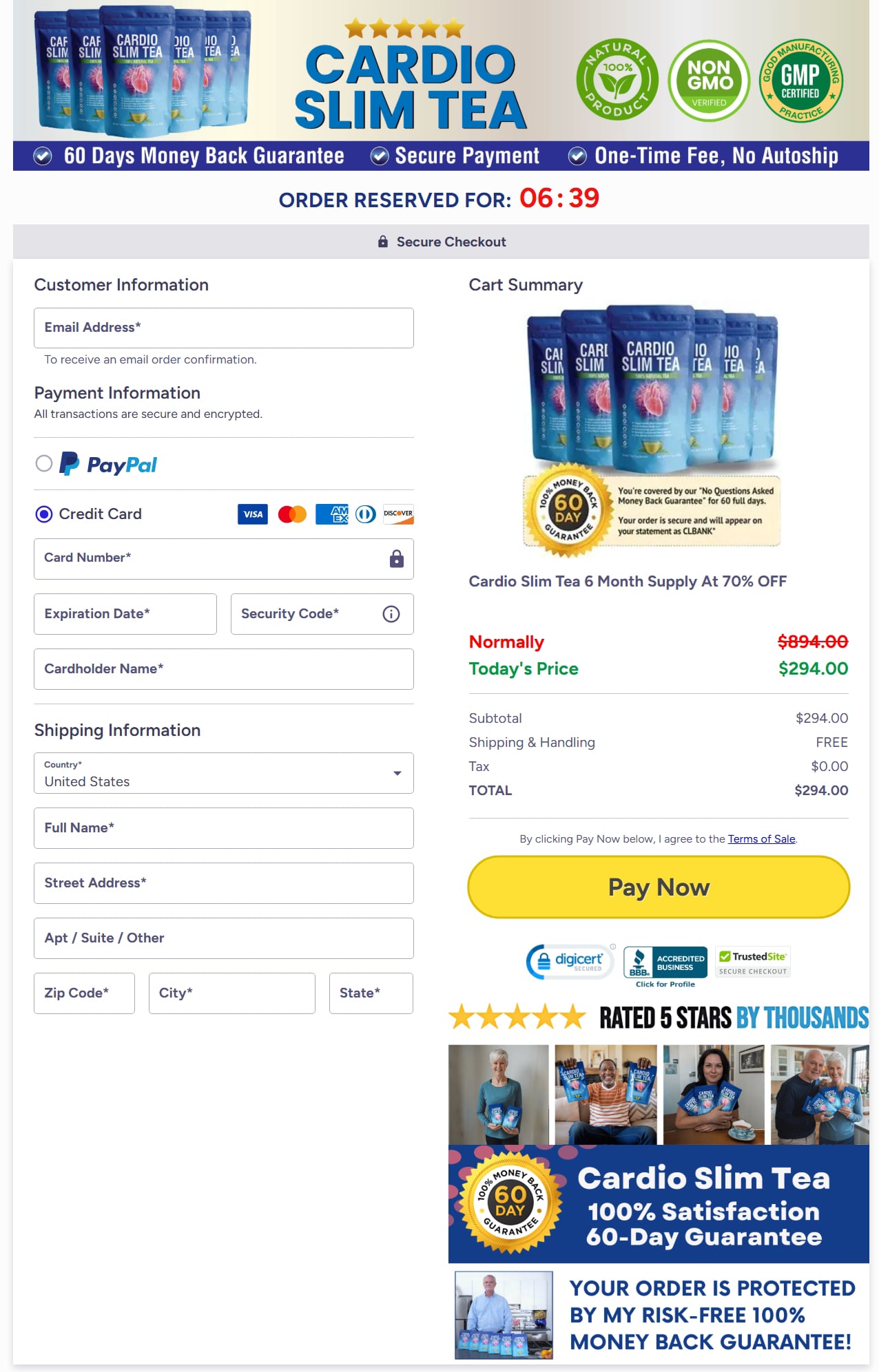 Cardio Slim Tea Buy Now